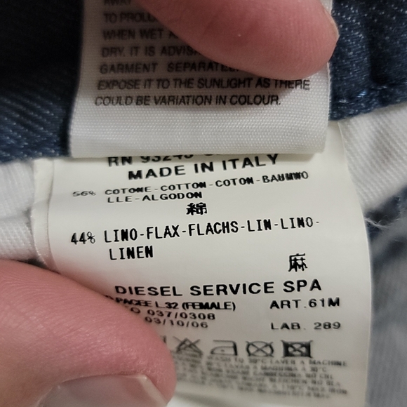 Diesel "Pacee" Wide Flare Jeans sz 28x32 - Picture 8 of 16